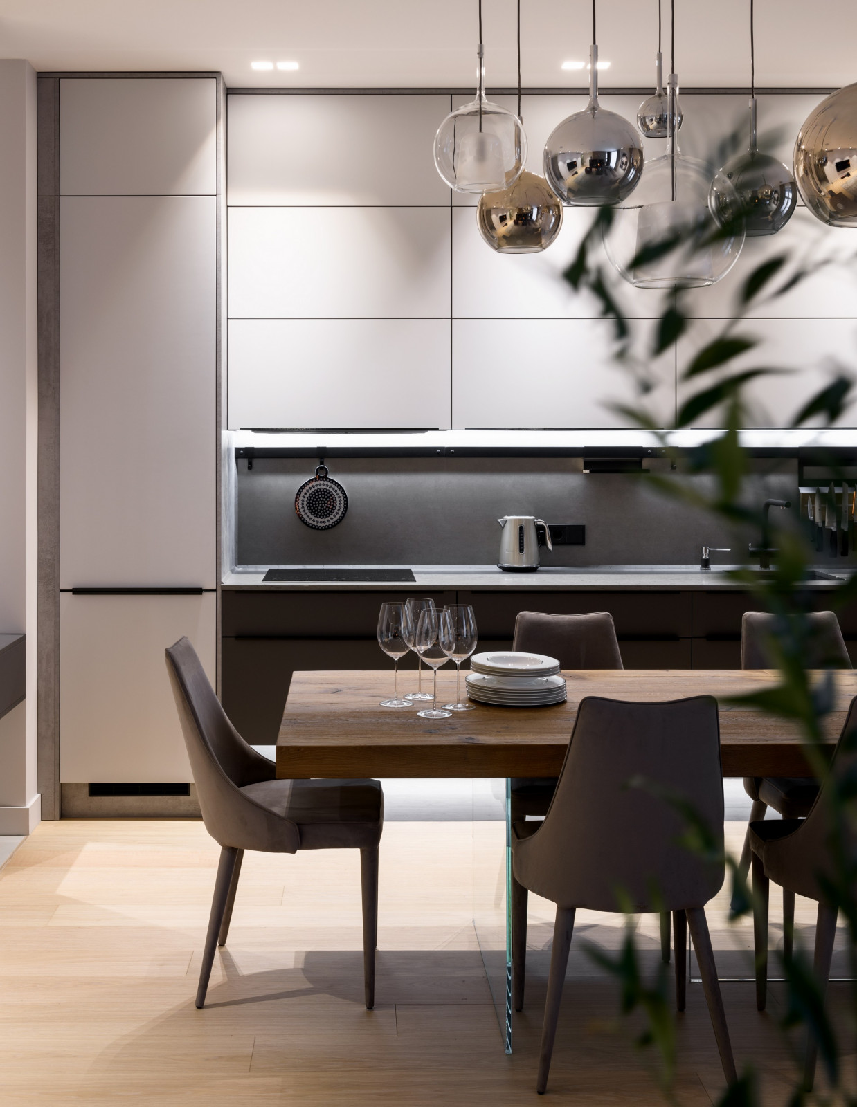 Частный интерьер в ЖK Бульварный, 2021 г