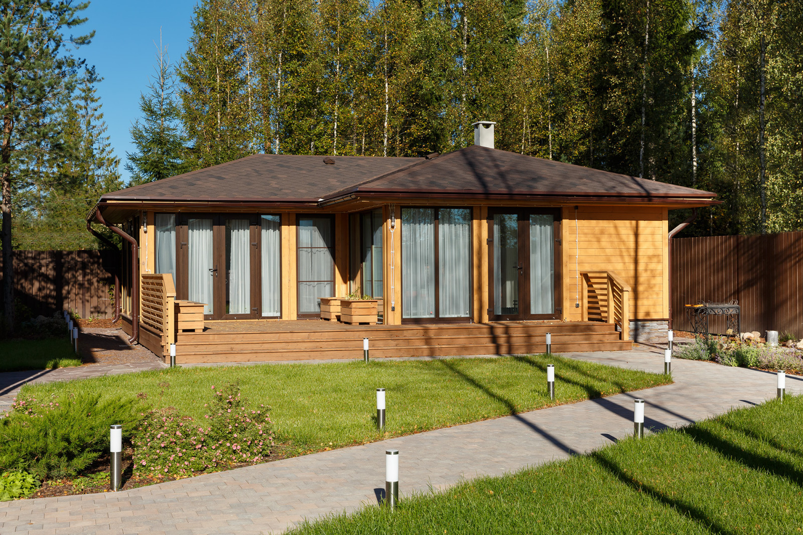 Летняя кухня с барбекю