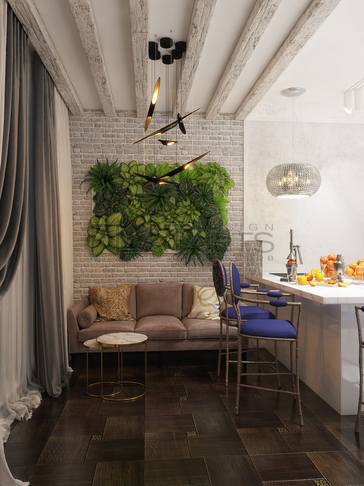 Дизайн 2-ной кв. 70 кв.м в стиле арт-деко