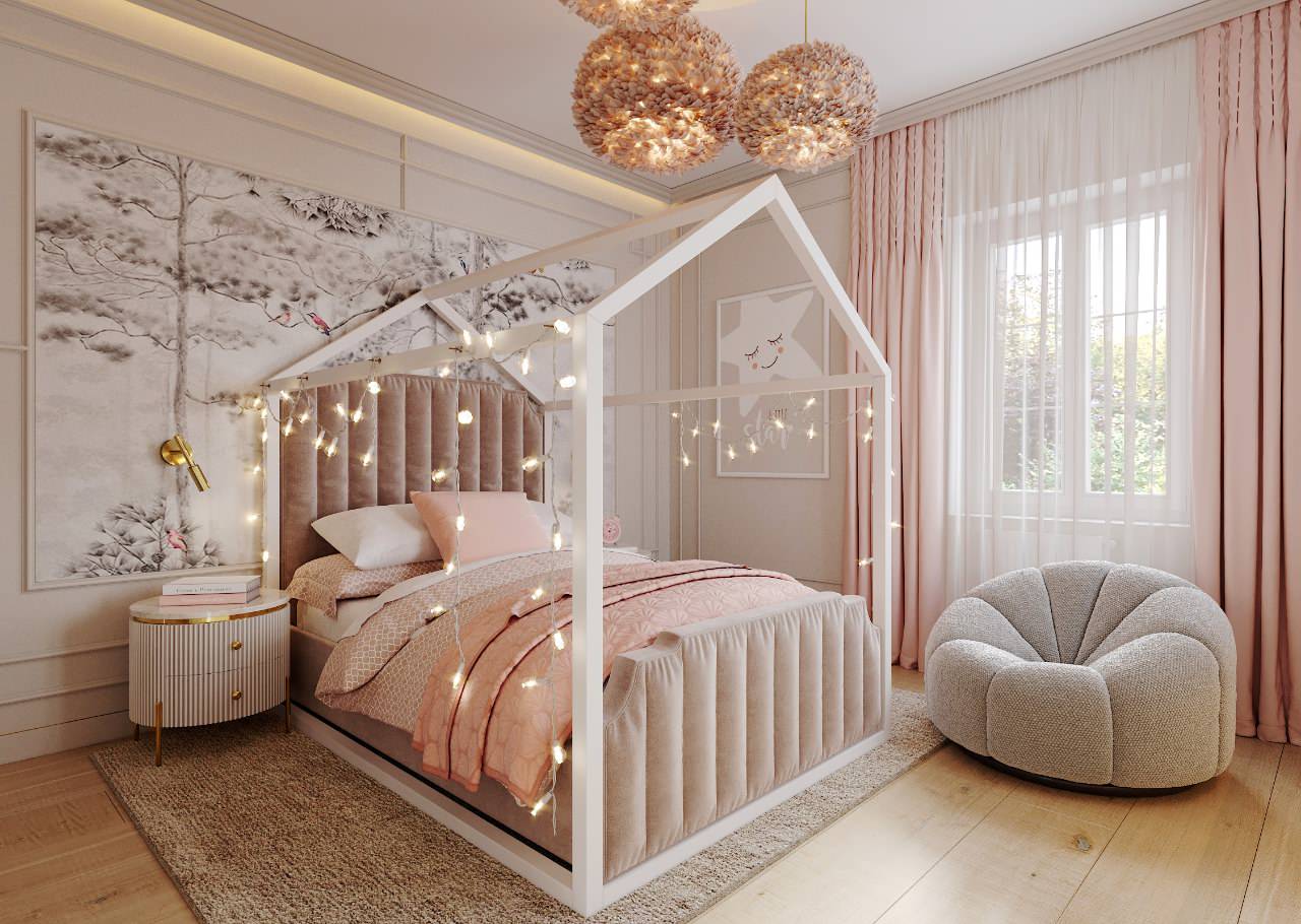 Изысканность загородного дома в смешанном стиле Ар Деко и Американской классики