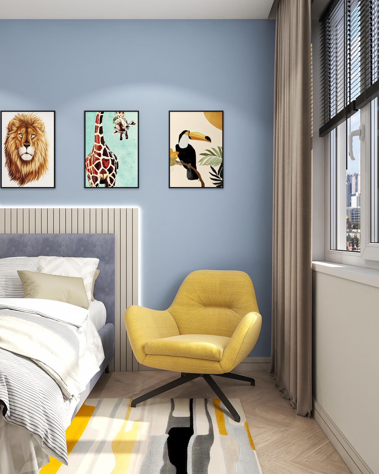 Яркая и спортивная квартира