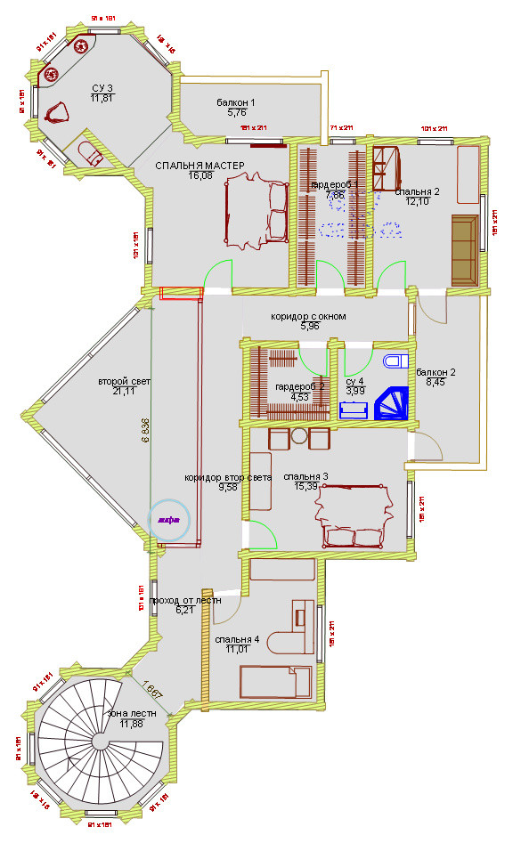 Частный дом из клееного бруса