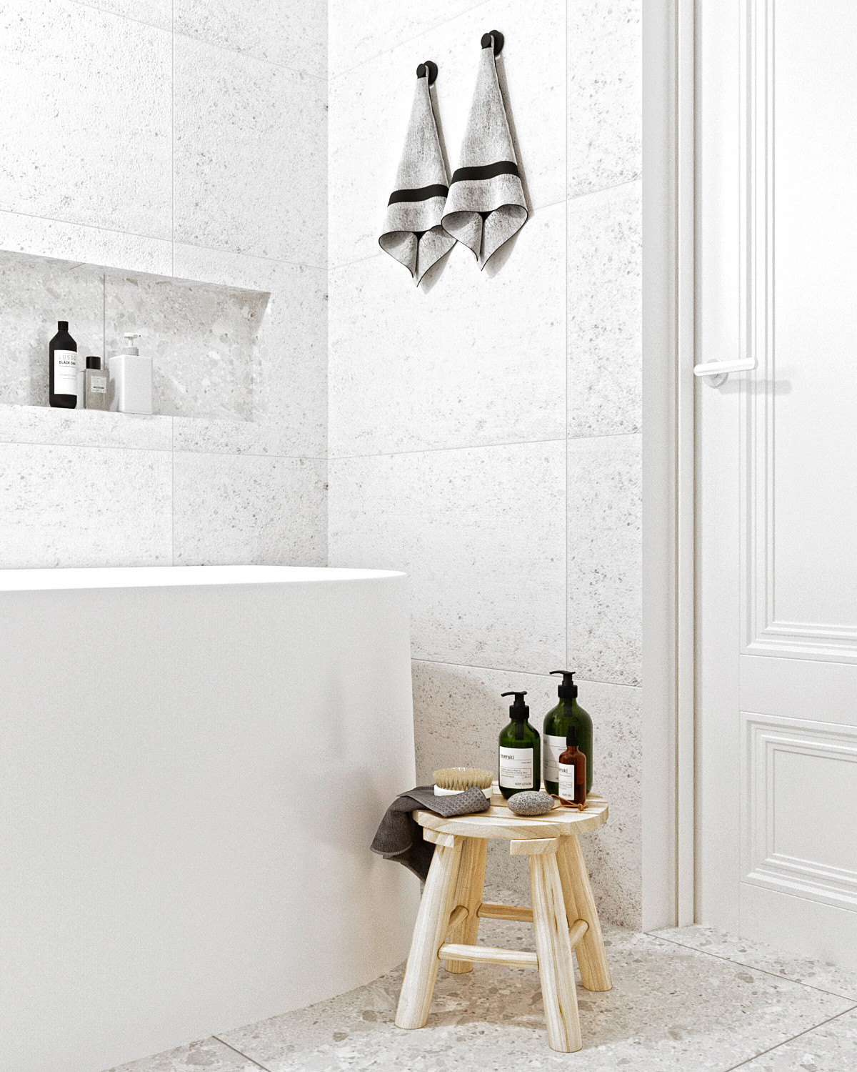 Минималистичная квартира с этническими акцентами в Нижнем Новгороде.