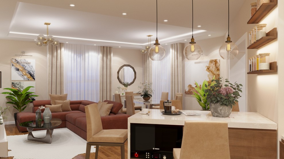 Цветовые решения по квартире - ремонт -  150 кв.м.