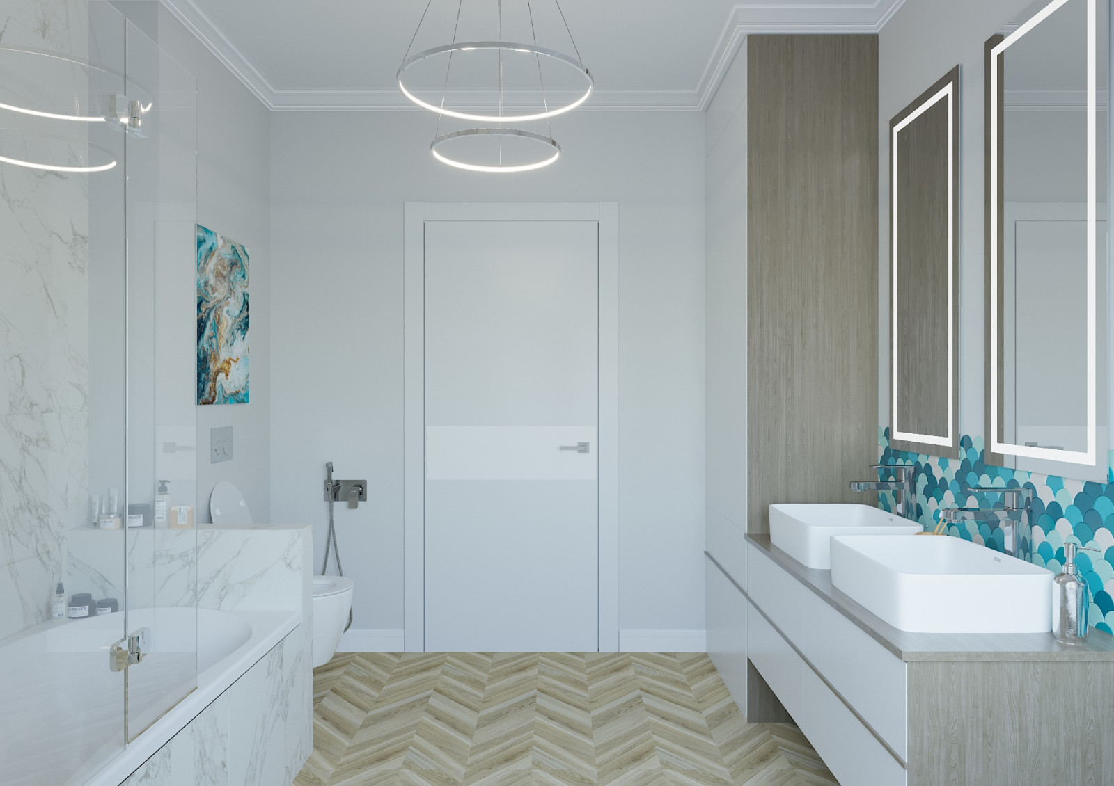 Дом в теплых оттенках