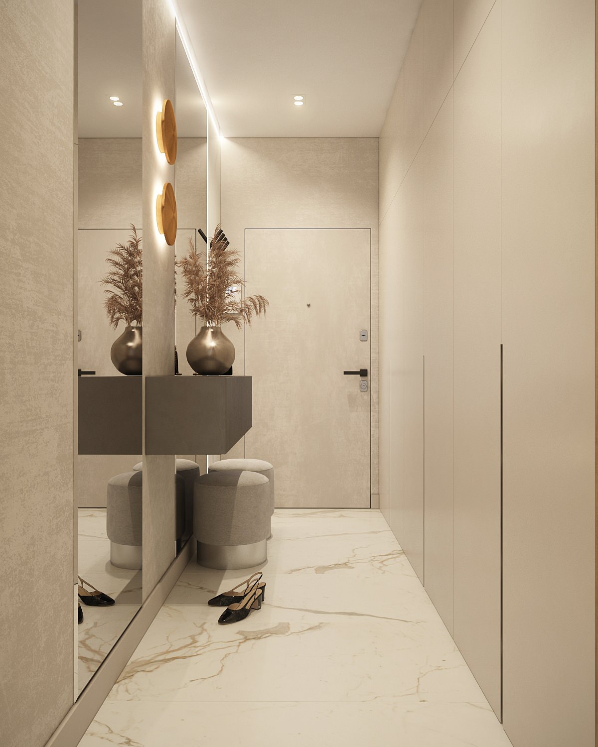 Элегантная современная трехкомнатная квартира