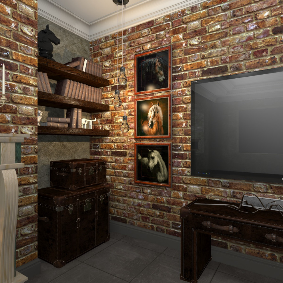 визуализация "Гостиная - студия"