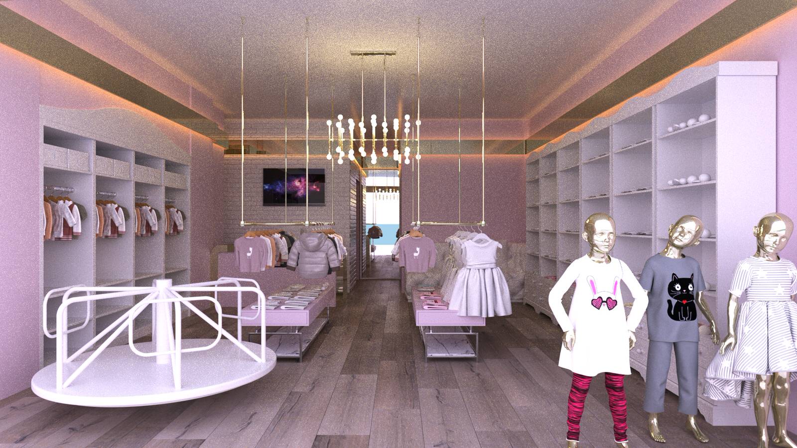 Shop_005_визуализация интерьера магазина в "ТРЦ МЕГАМАГ"