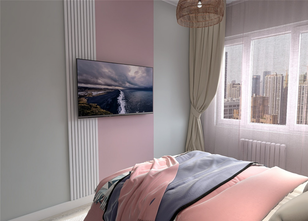 Квартира в современном стиле с яркими акцентами