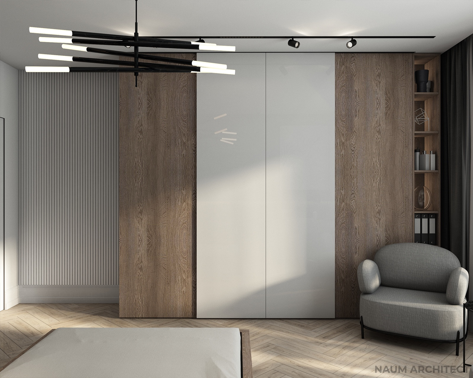 Обложка проекта: Спальня 19,6 м2 в ЖК Лазурный.