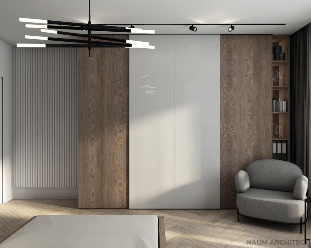 Обложка проекта: Спальня 19,6 м2 в ЖК Лазурный.