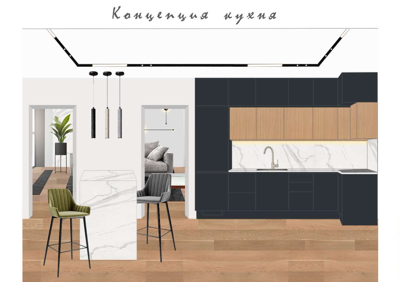 Дизайн-проект в ЖК Селигер Сити