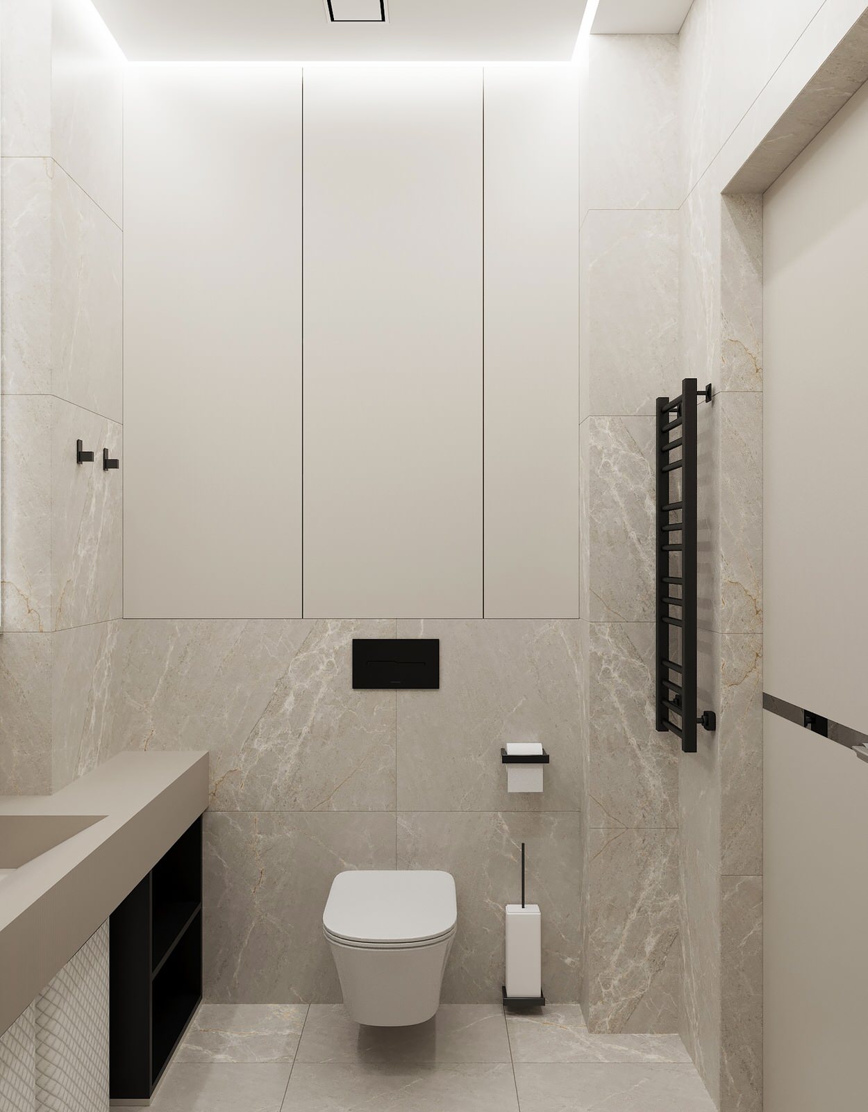 2023г. Интерьер квартиры 134 м2 в ЖК "Чикаго"