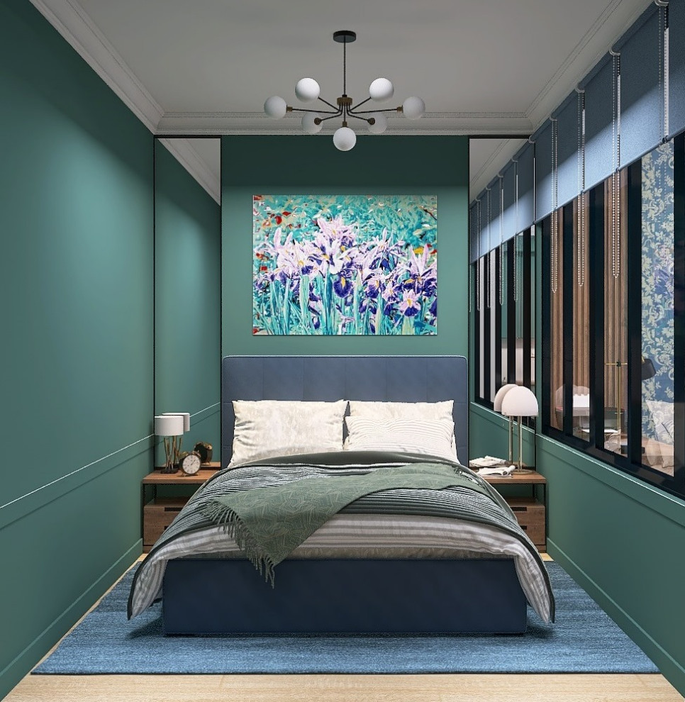 Обложка проекта: Современная квартира в смелой цветовой гамме