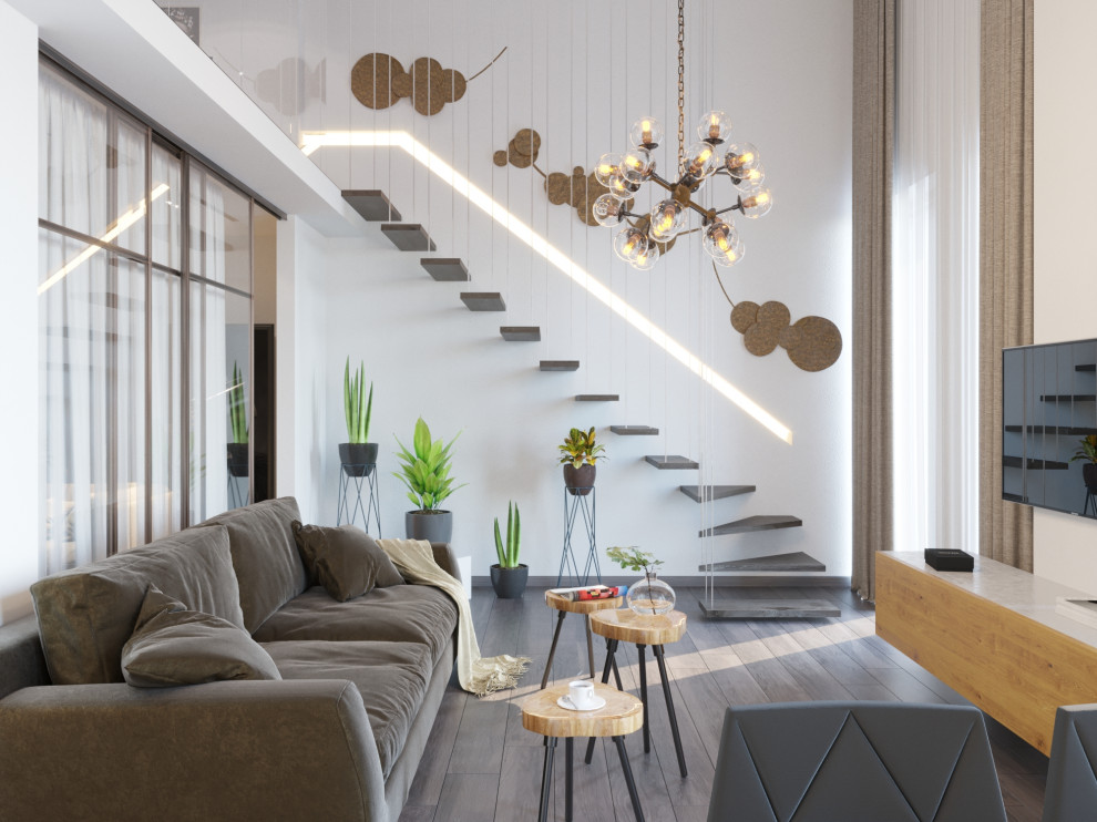 Двухуровневая квартира в современном стиле