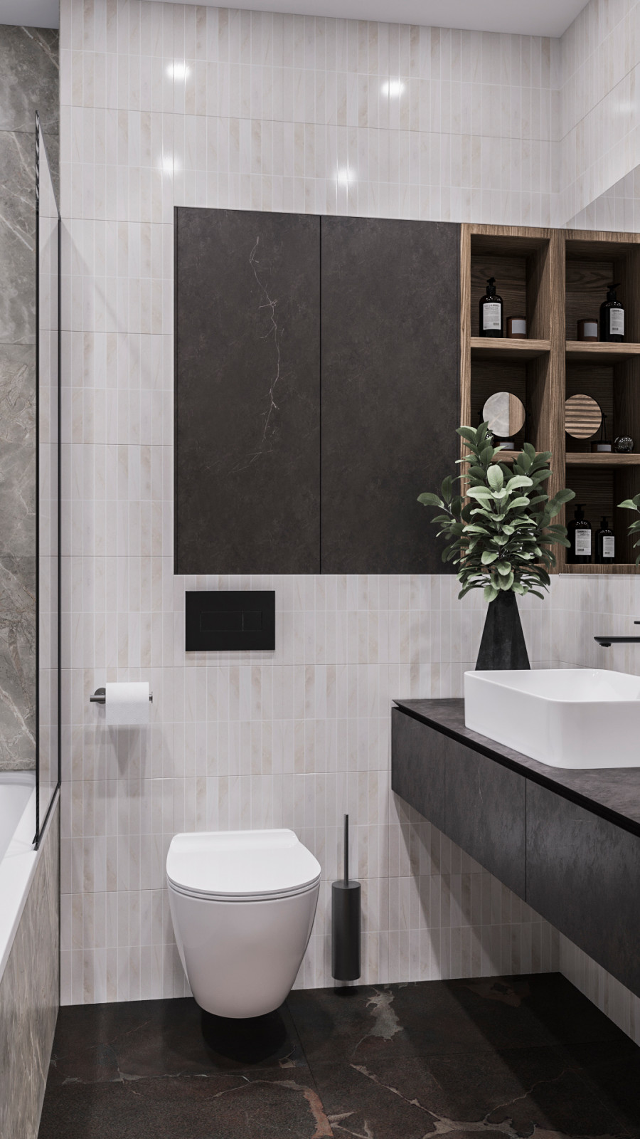 Гостевой санузел 3-й этаж