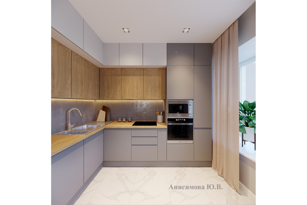 Кухня-гостиная, г. Томск, 2021 г.