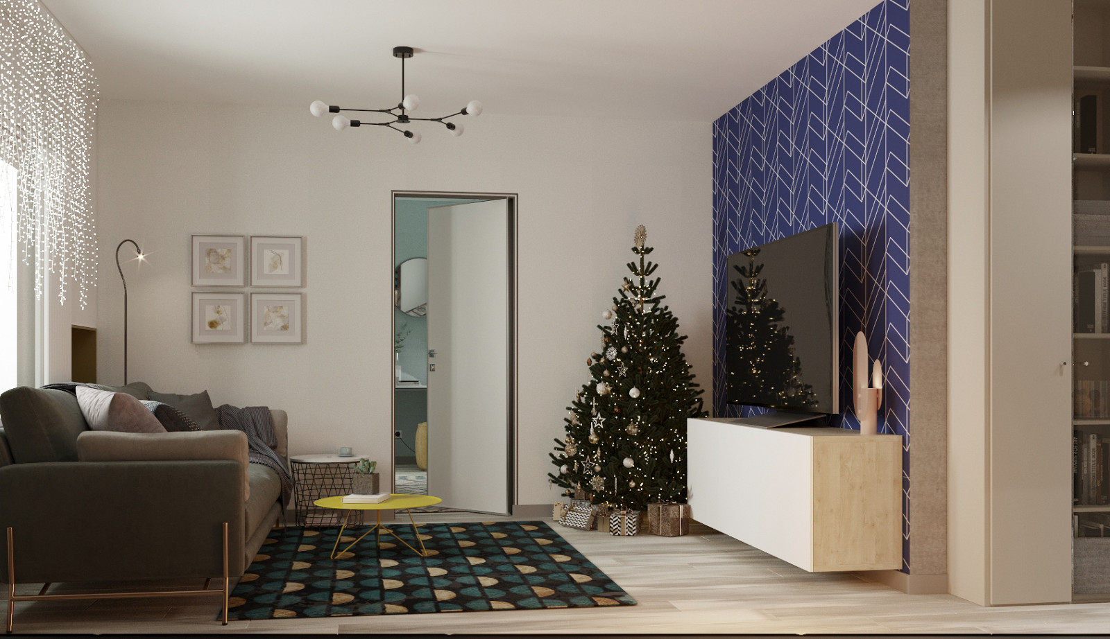 Проект 3-х комнатной квартиры в ЖК "Красный Бор"