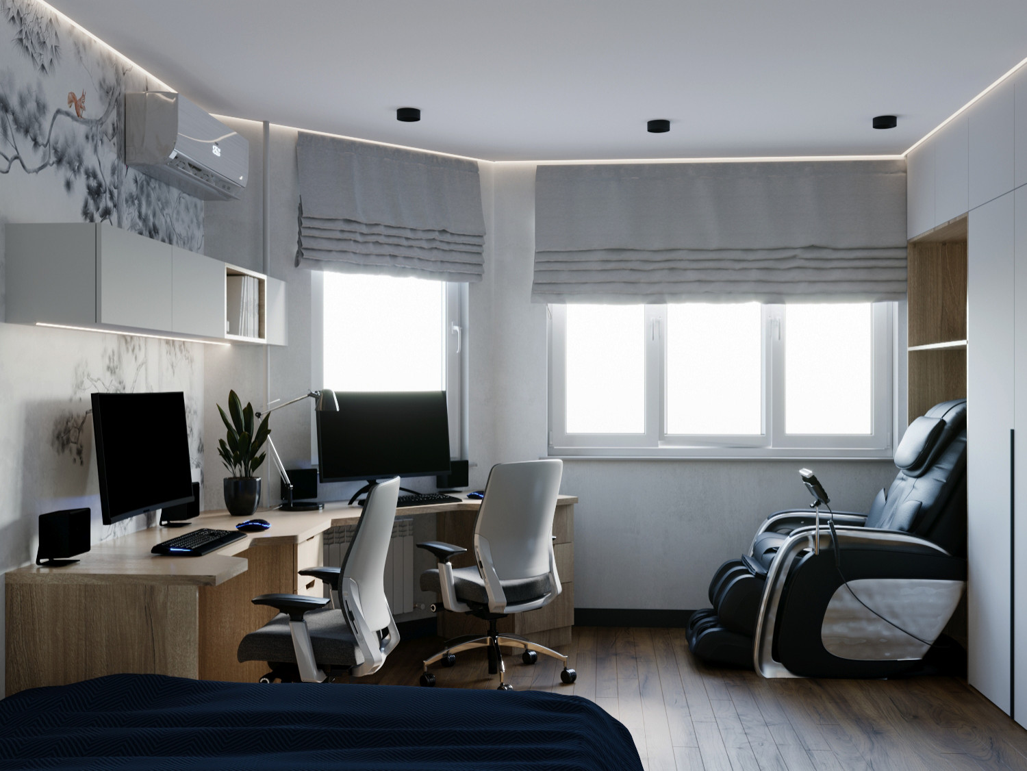 Обложка проекта: Квартира для молодой семьи геймеров