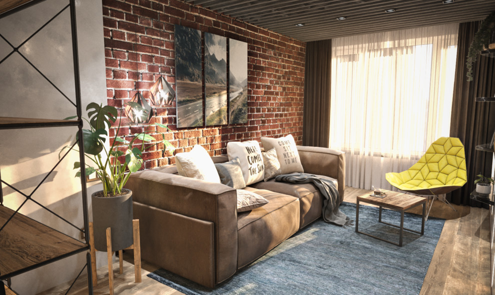 Обложка проекта: Гостиная-спальная, г. Кемерово