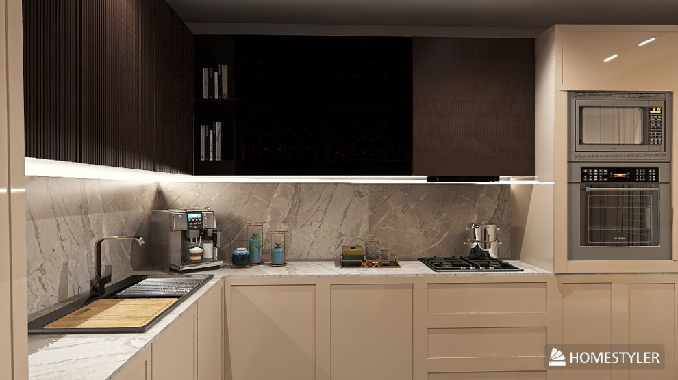 Обложка проекта: Дизайн проект гостиной в современном стиле