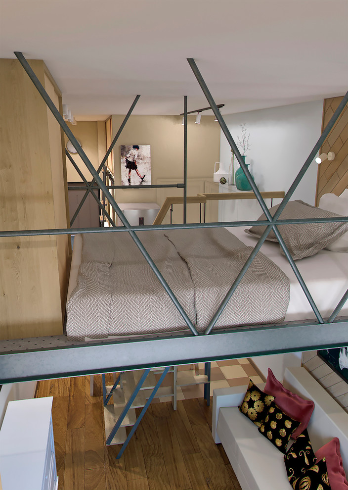 Пространство спальни - Кухня - Лаунж зона