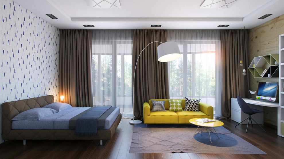 Дизайн дома в современном стиле для большой семьи