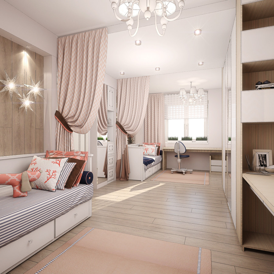 Классический интерьер для семьи из 4х человек