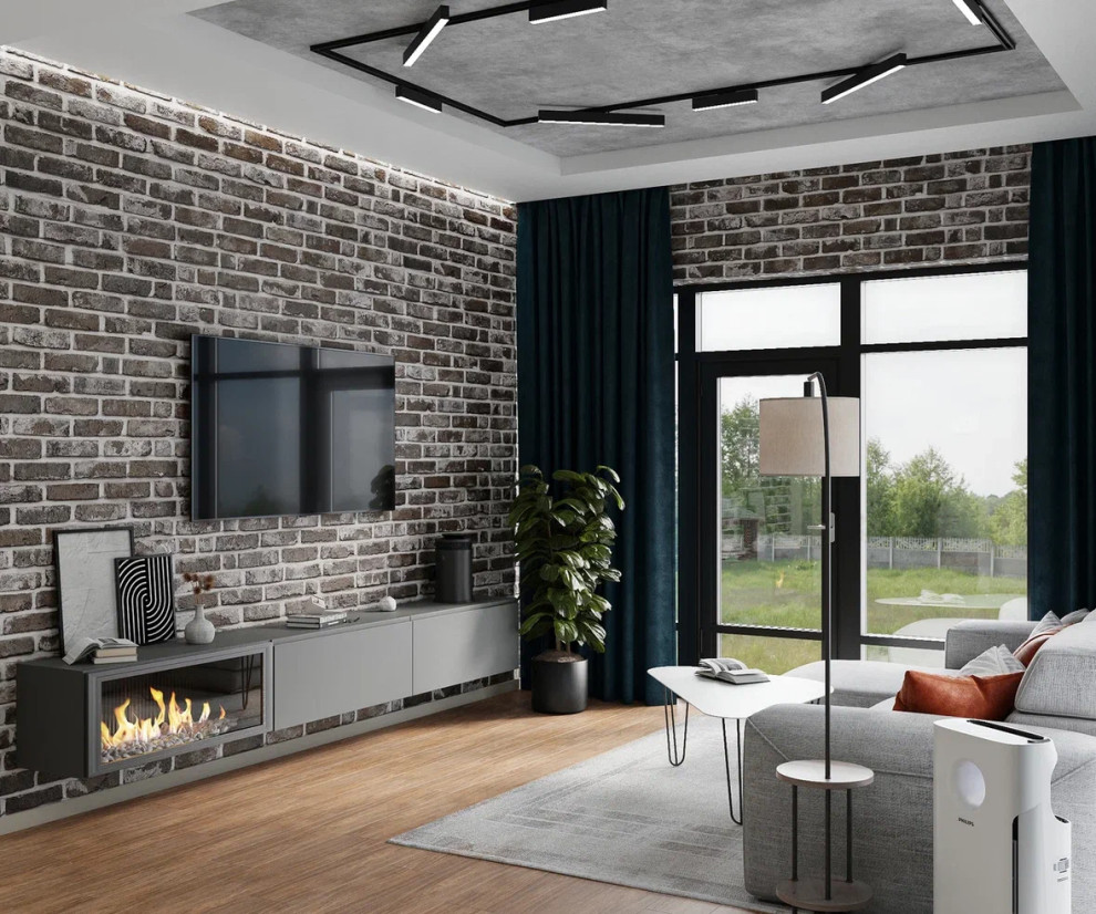 КП Дубки-парк, 100кв «Современный стиль, с элементами лофта»