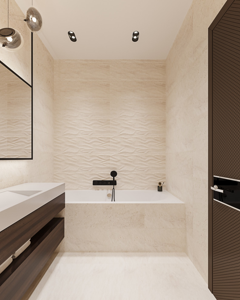 Студия в современном стиле в колониальных тонах