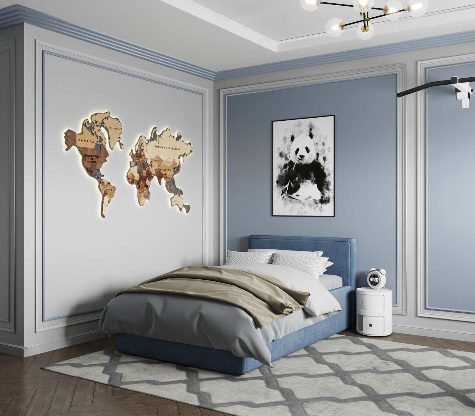 "Зазеркалье", дизайн 2комнатной квартиры 66 м2