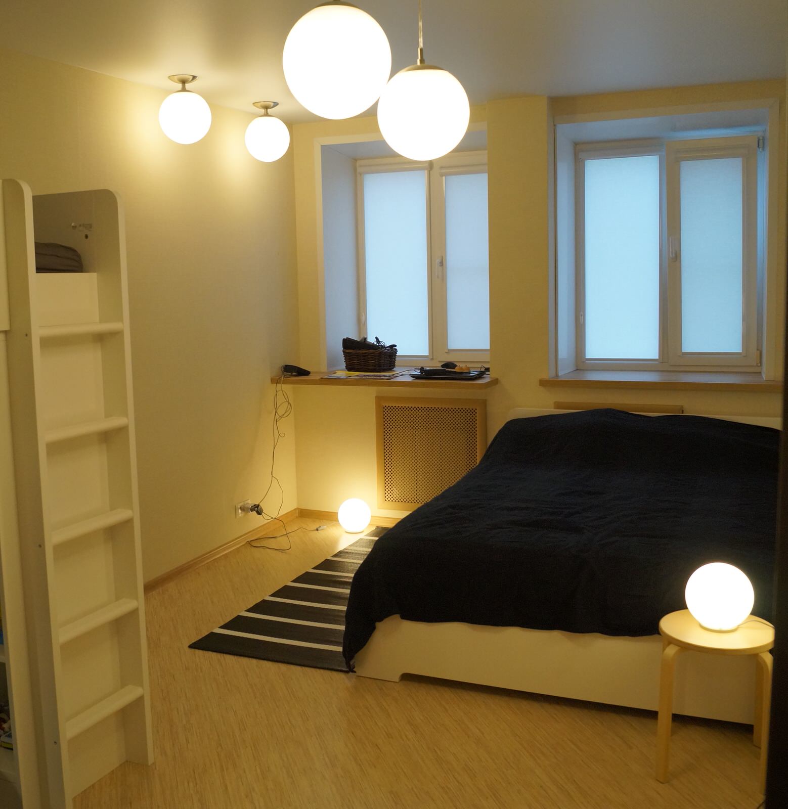 Однокомнатная квартира с кухней-гостиной 6м2 и стиральной машиной на кухне