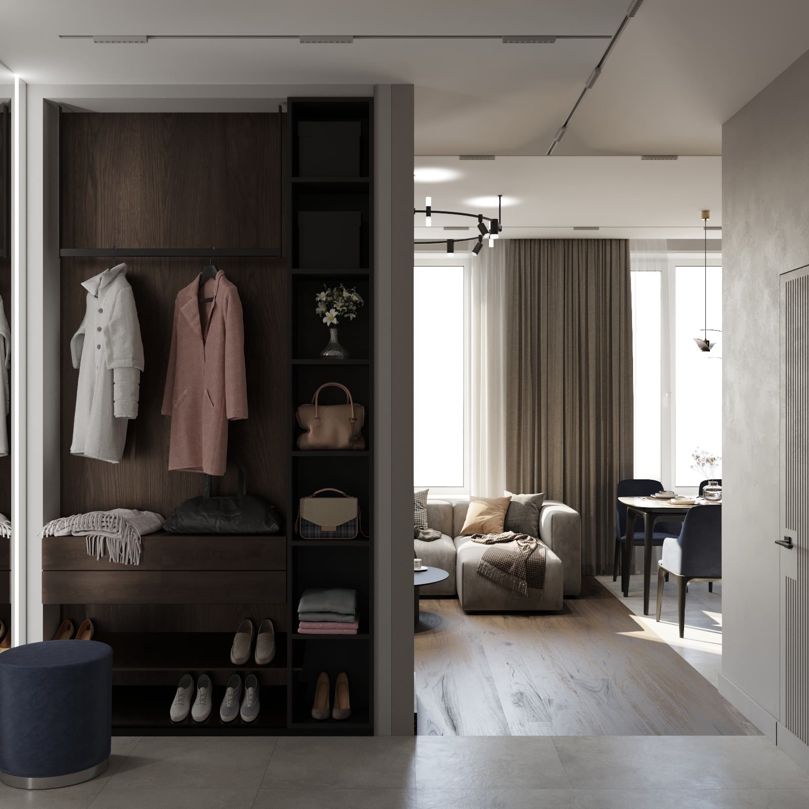 Двухкомнатная квартира для молодой семейной пары