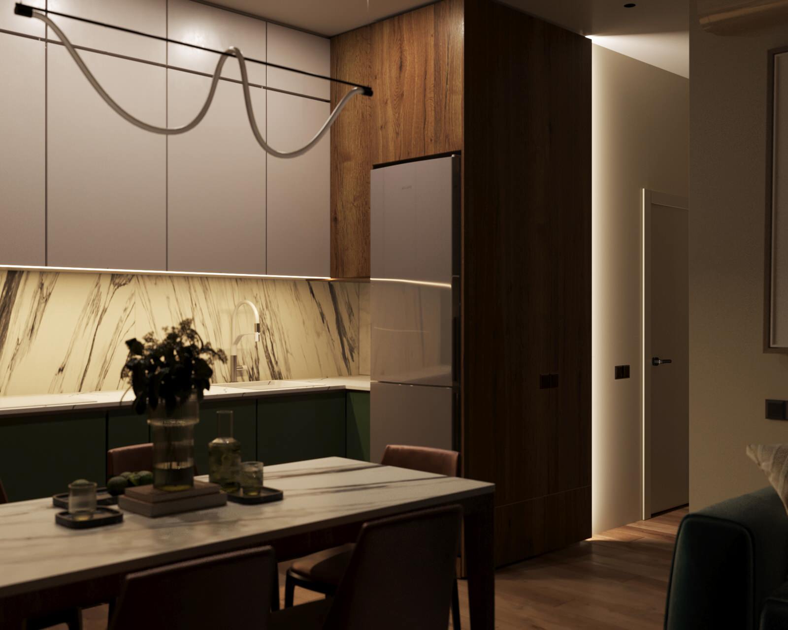 Кухня гостинная в Москве