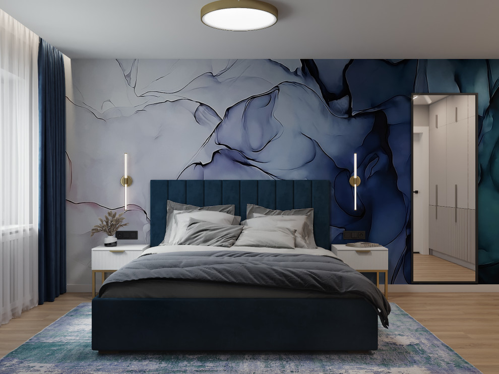 Визуализация дизайн-проекта квартиры 95 м кв, для пары с ребенком