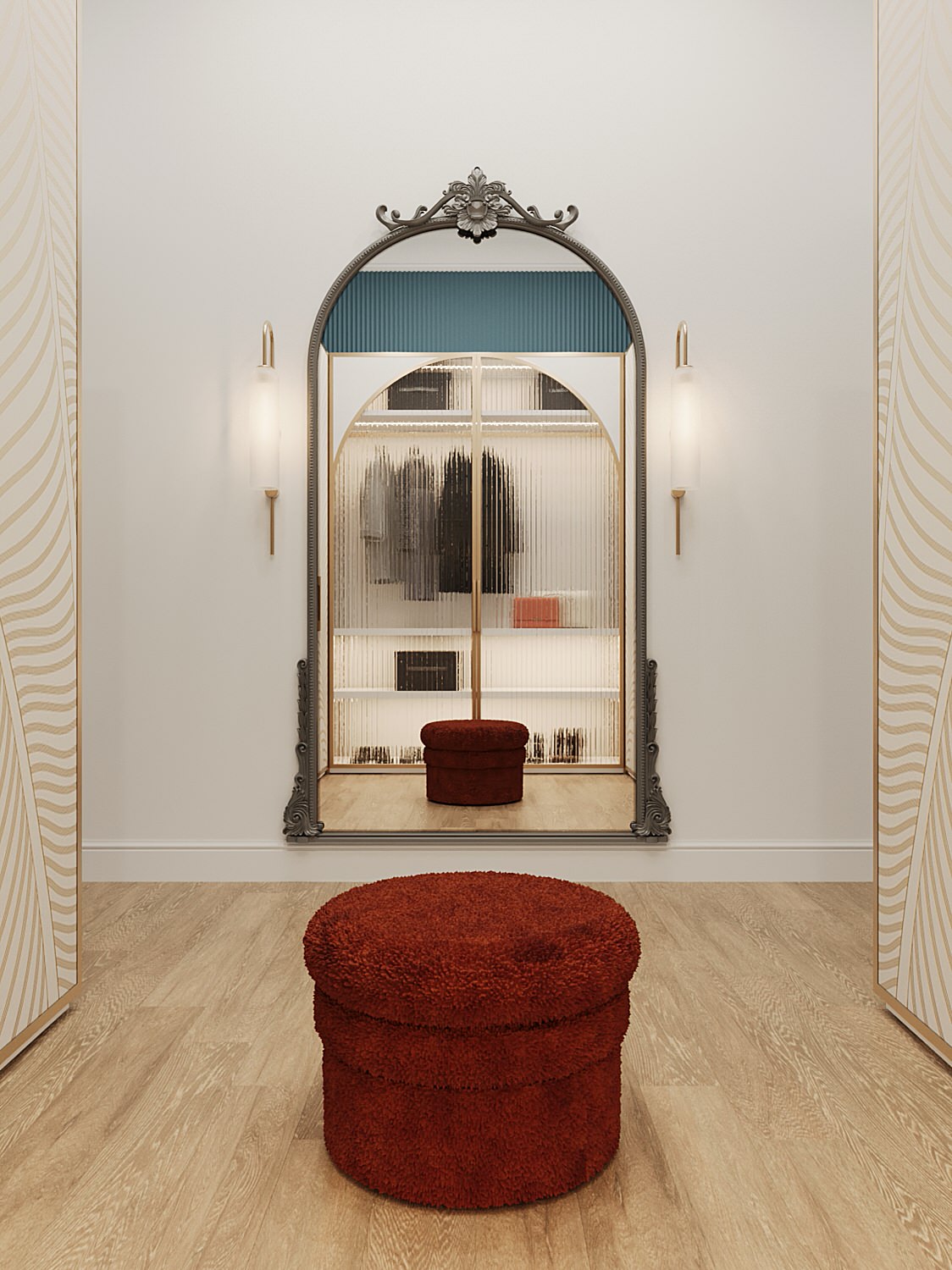 Проект в старом фонде в центре СПб. Ретро и винтаж.