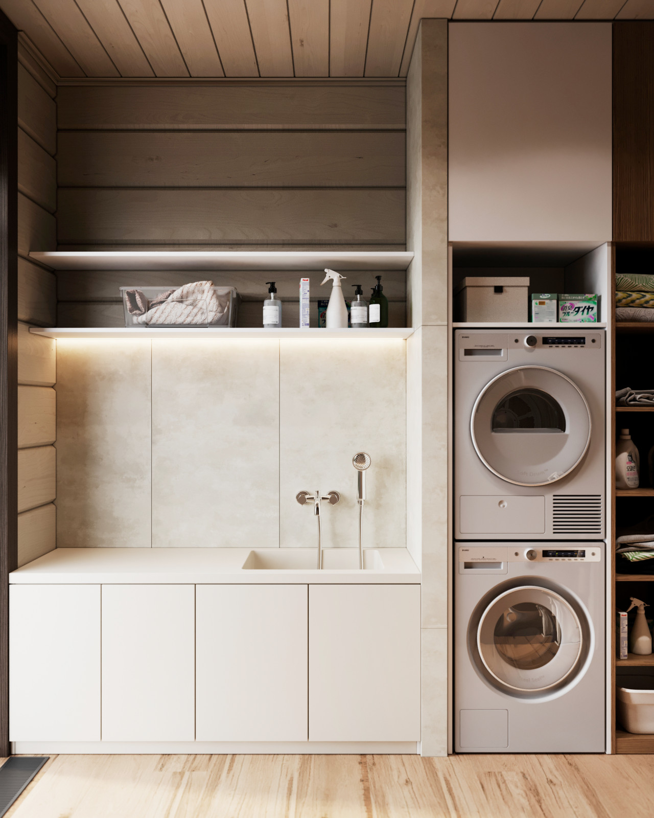 Проект интерьера деревянного дома в п.Завидово