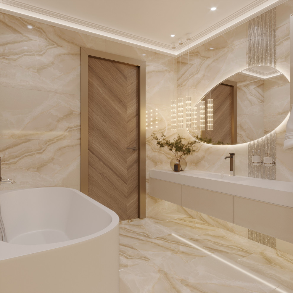 ДИЗАЙН ИНТЕРЬЕРА КВАРТИРЫ В ЖК ЛИЦА, 125 КВ.М.