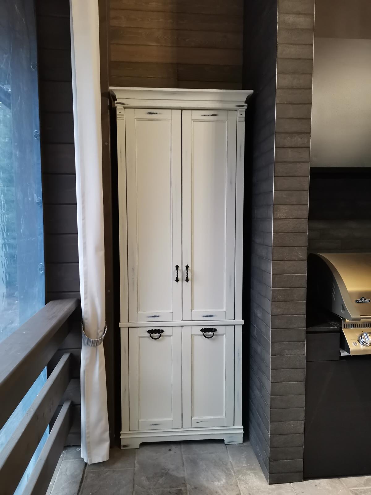 Летняя кухня в индустриальном стиле