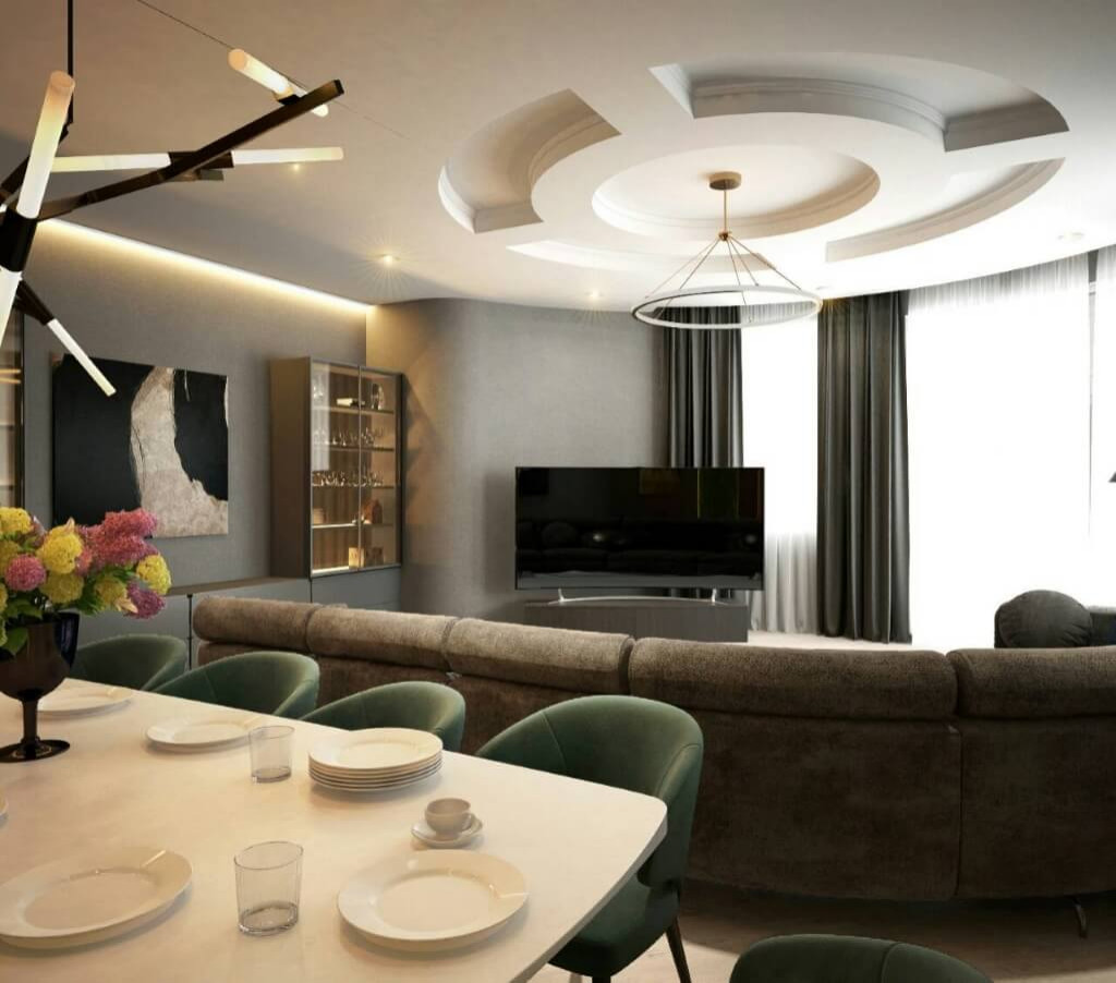 Дизайн квартиры 180 м2 на Кутузовский проспект