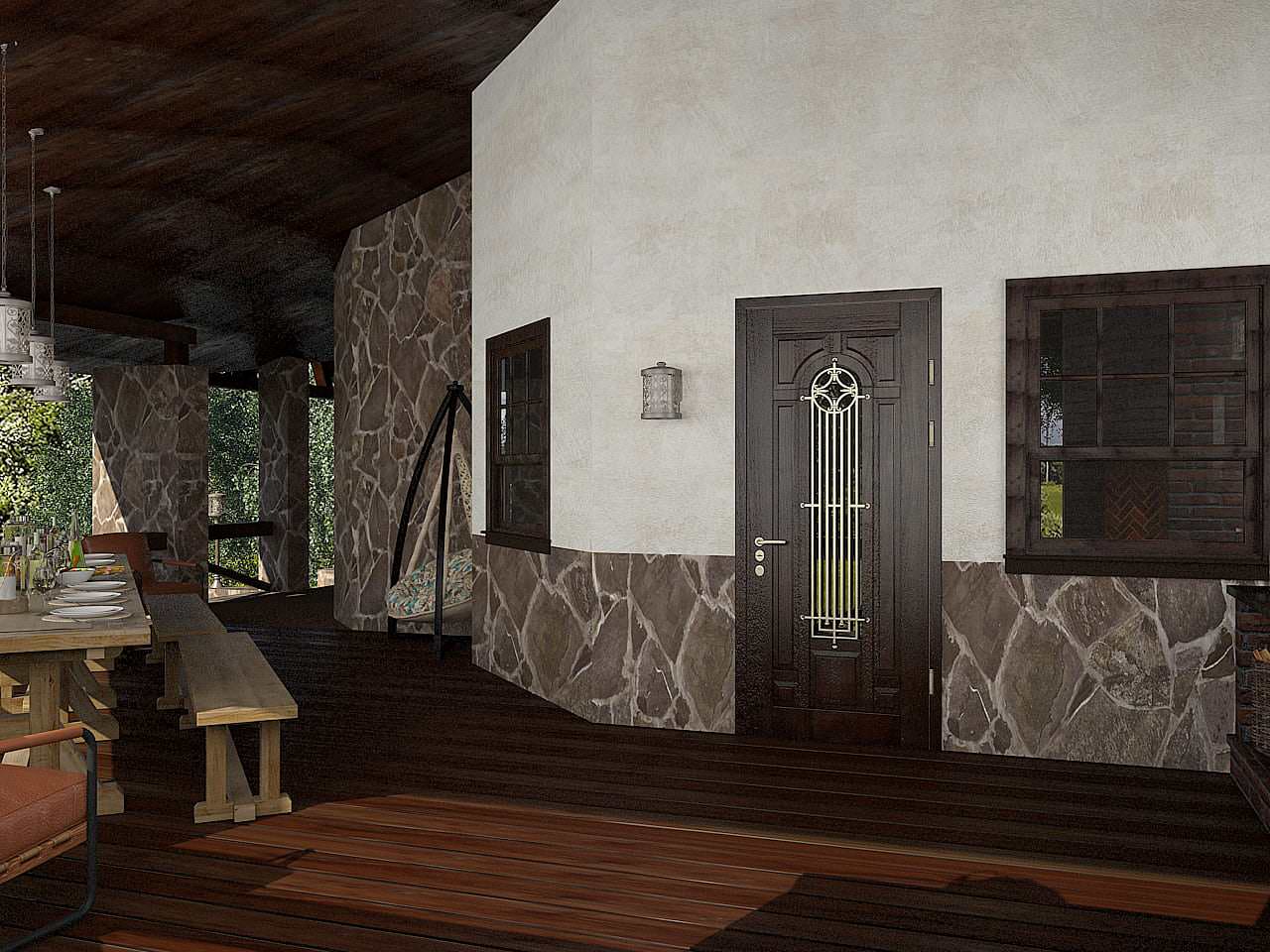 Коттедж. Шале на Волге