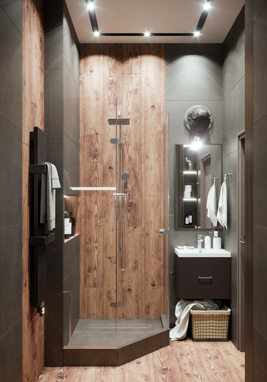 Проект интерьера трехкомнатной квартиры в Москве