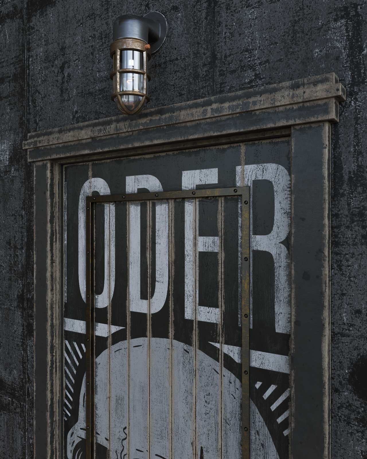 Обложка проекта: Межкомнатная дверь из массива с принтом  2