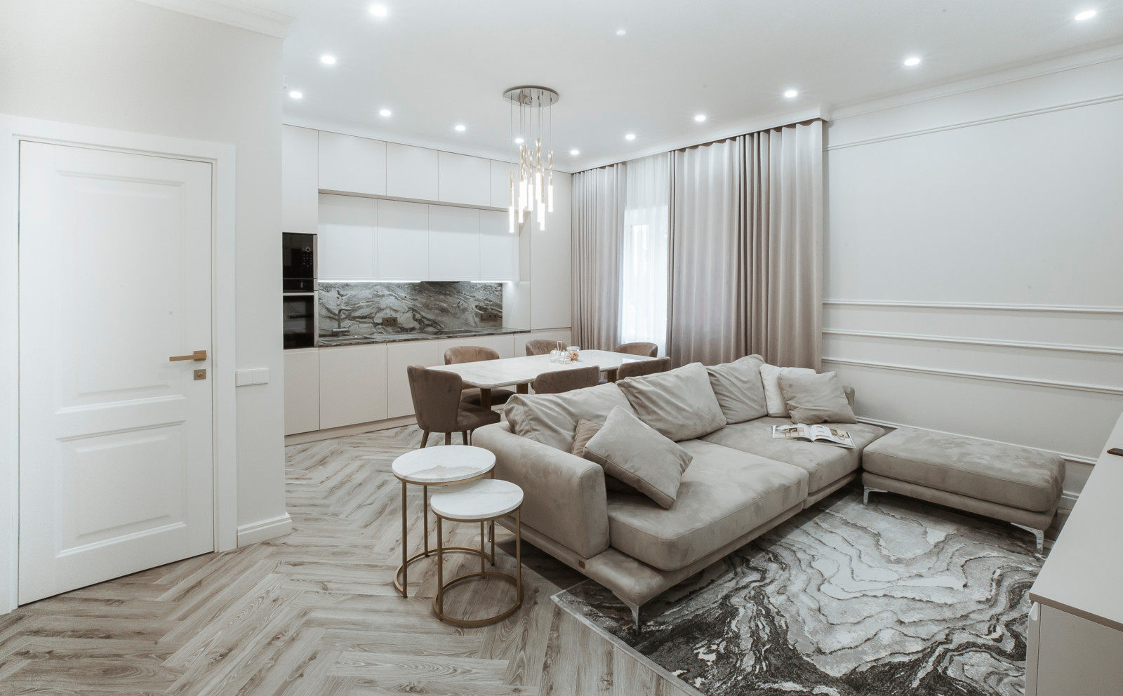 Фото реализации проекта "из двушки трешка"