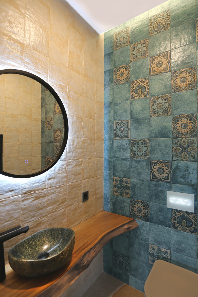 Санузел в рустикальном стиле