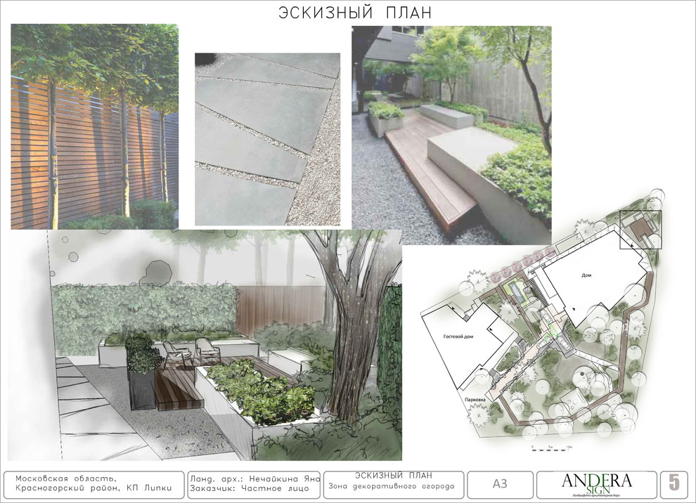 Проект сада в КП Липки