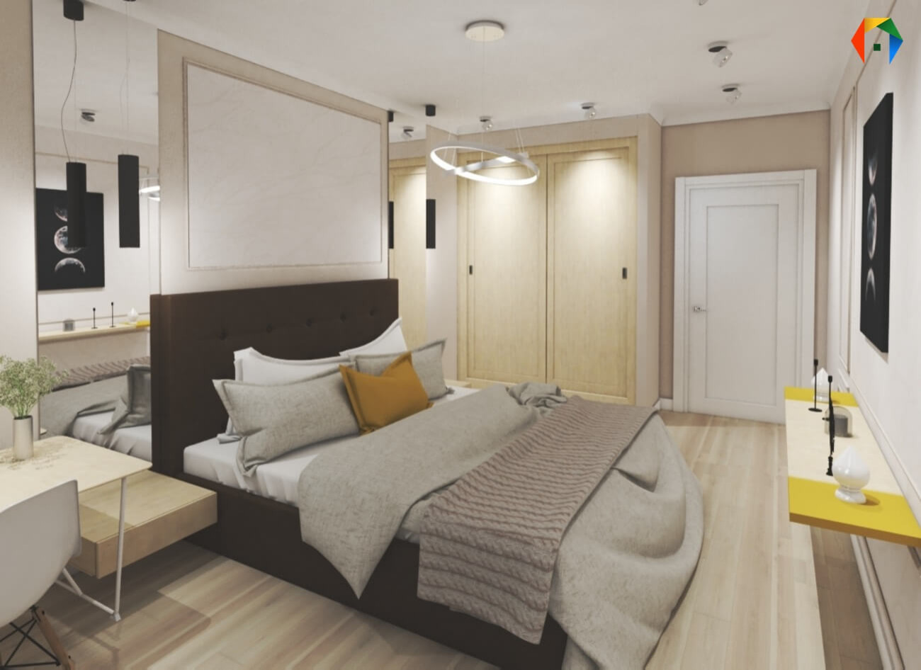 Березовая аллея. Дизайн проект двухкомнатной квартиры