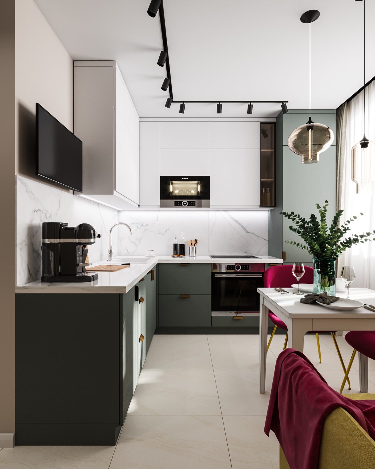 Проект однокомнатной квартиры 45,7 кв.м. в Москве