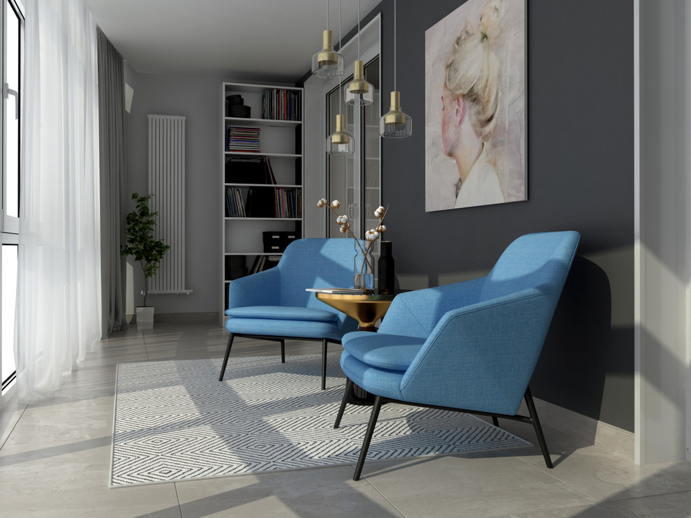 Дизайн проект 6-ти ком. квартиры в современном стиле