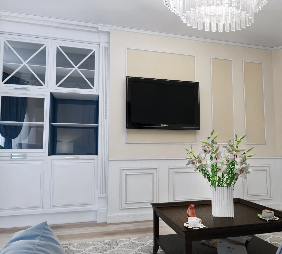 Дизайн гостиной в квартире | современная классика